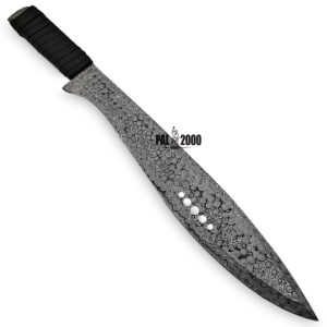 PAL 2000 KNIVES HUN-9060 Custom Handmade Damasucs Steel Hunting Sword Full Tang with Sheath