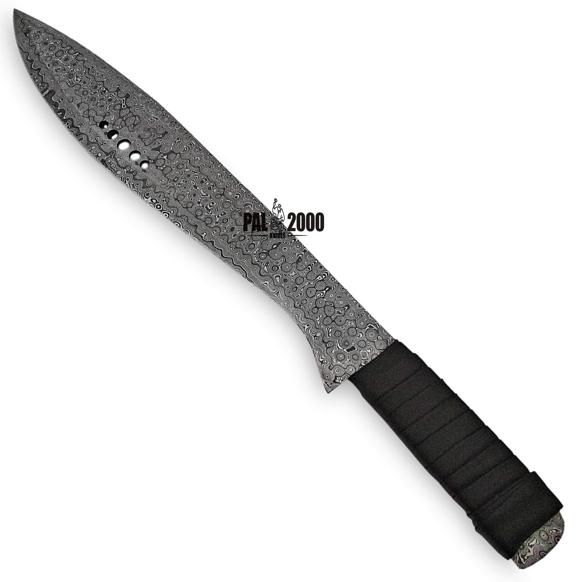 PAL 2000 KNIVES HUN-9060 Custom Handmade Damasucs Steel Hunting Sword Full Tang with Sheath