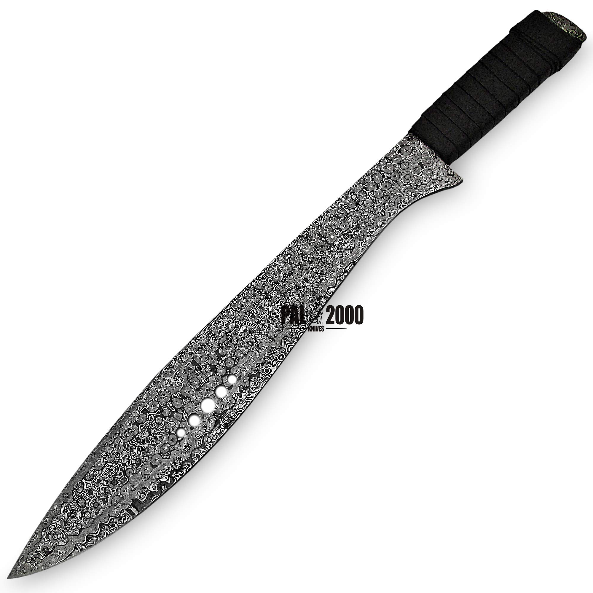 PAL 2000 KNIVES HUN-9060 Custom Handmade Damasucs Steel Hunting Sword Full Tang with Sheath