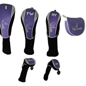 Sephlin - Lady Elaina Golf Head Covers (Purple)