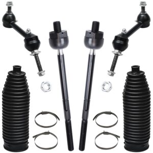 Detroit Axle - Front End 12pc Suspension Kit for 2003-2011 Mercury Grand Marquis Ford Crown Victoria Town Car, 2 Upper Control Arms 2 Lower Ball Joints 4 Tie Rods 2 Boots 2 Sway Bars Replacement