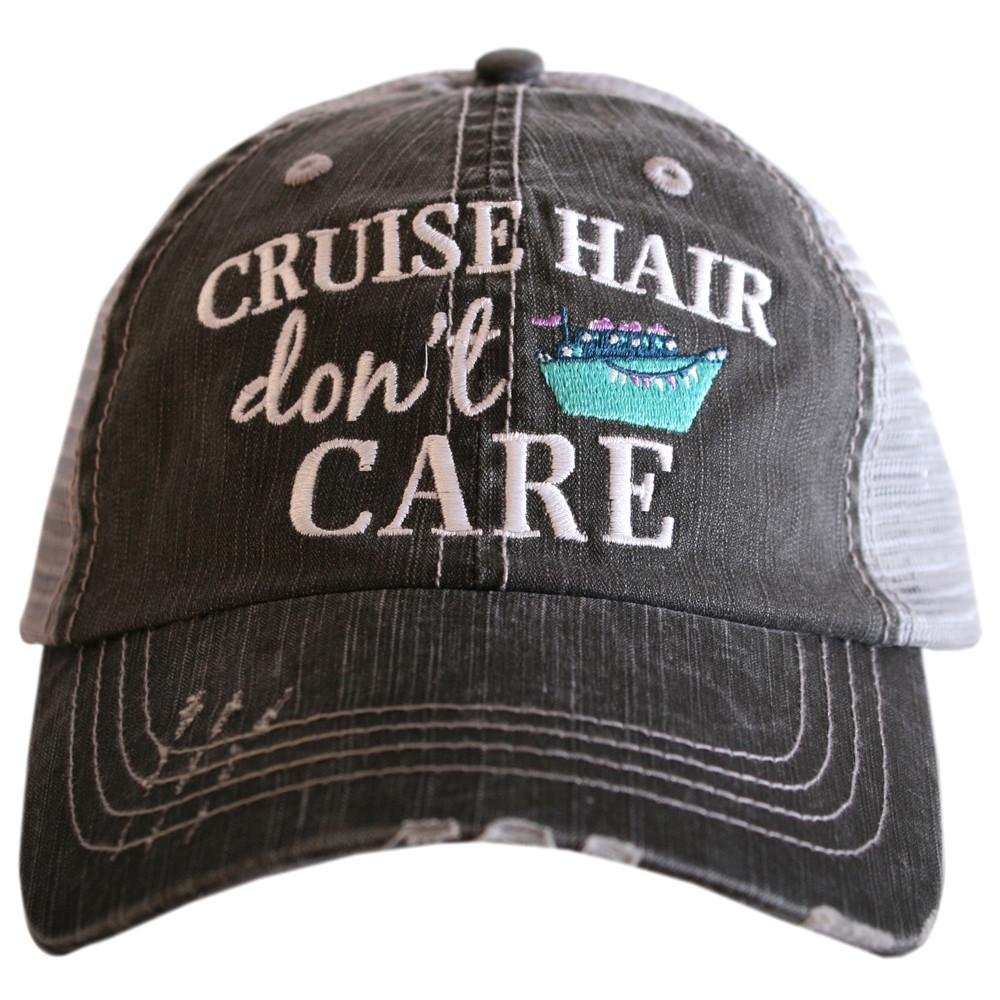 KATYDID Cruise Hair Don’t Care Baseball Cap - Trucker Hat for Women- Stylish Cute Cruise Essential Mint