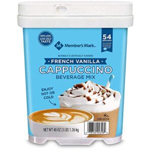 member's mark french vanilla cappuccino beverage mix (48 ounce)