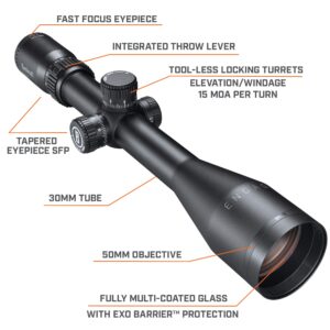 Bushnell Engage 6-24x50mm Riflescope, Fully Multi Coated Optics with Deploy™ MOA Reticle Hunting Riflescope