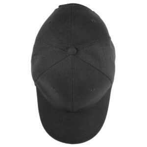 Gelante Plain Blank Baseball Caps Adjustable Back Strap Wholesale Lot 6 Pack - 001-Black-6Pcs