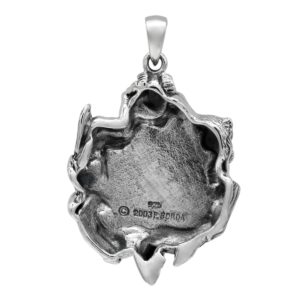 Dryad Design Sterling Silver Fairy Pendant - Fey Pagan Wiccan Pentacle Witchy Faerie Jewelry for Women