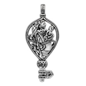 women's sterling silver frigga's key pendant - viking norse goddess of love and marriage jewelry mother's day gift