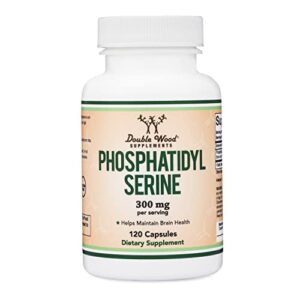 PhosphatidylSerine Supplement 300mg Per Serving, 120 Capsules (Phosphatidyl Serine Complex) by Double Wood