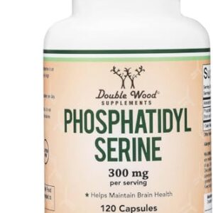 PhosphatidylSerine Supplement 300mg Per Serving, 120 Capsules (Phosphatidyl Serine Complex) by Double Wood