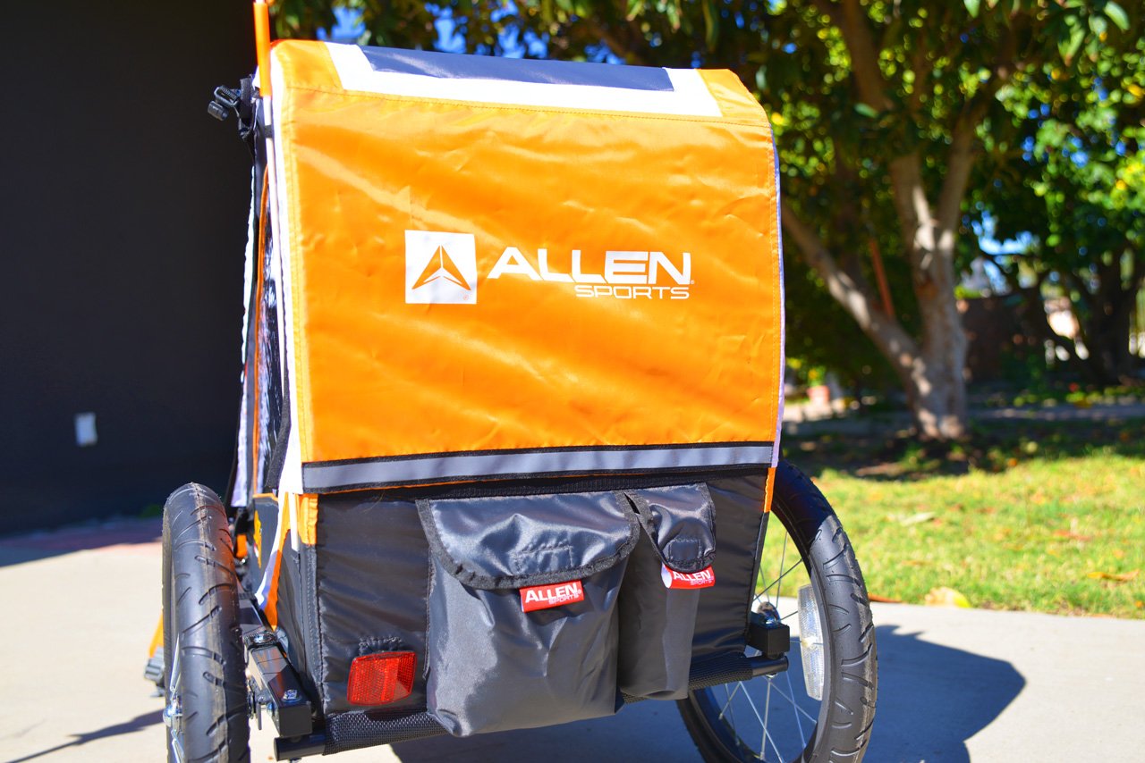 Allen Sports 1-Child Steel Bicycle Trailer- Orange, Model T1-O