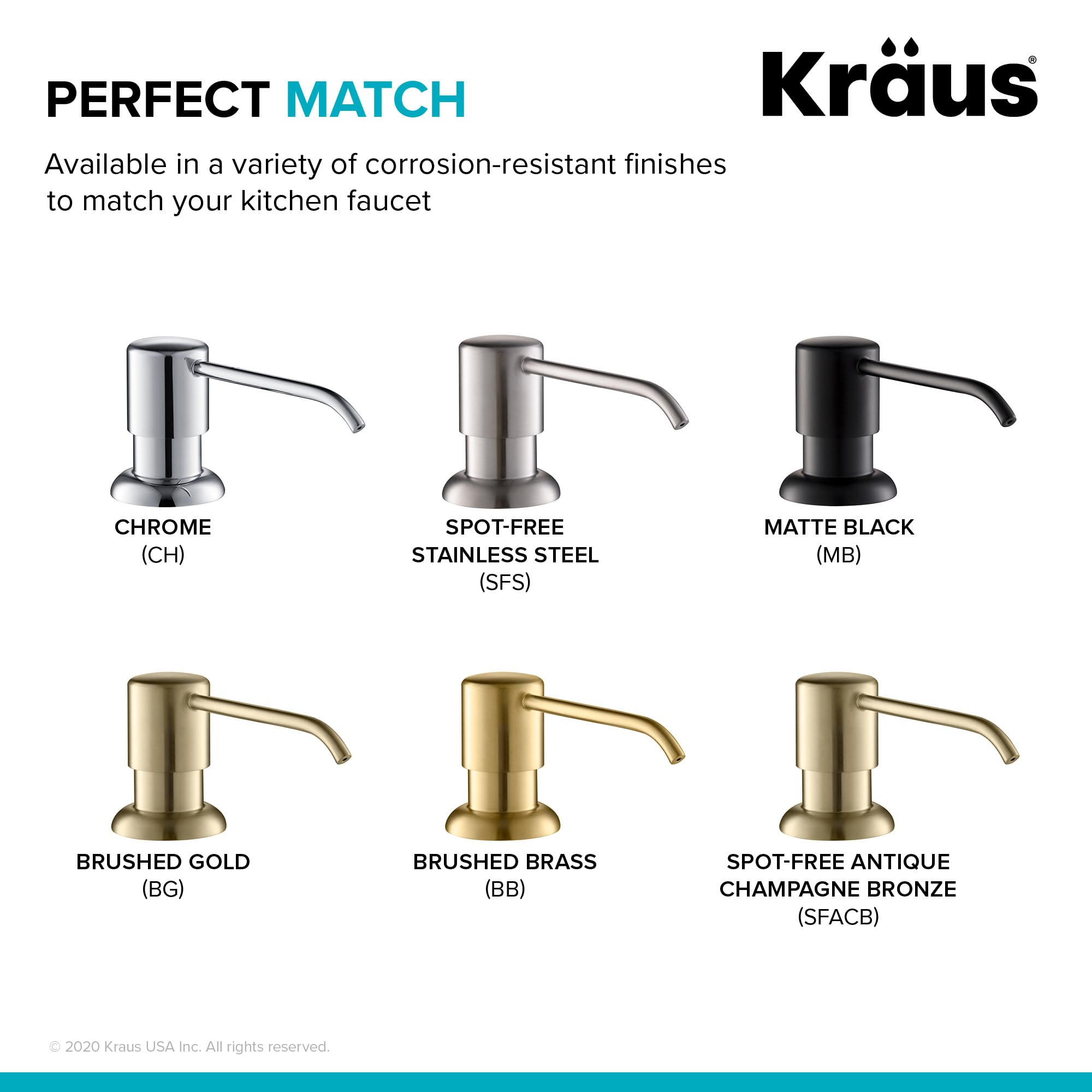 Kraus Kitchen Soap Dispenser Boden™ in Stainless Steel