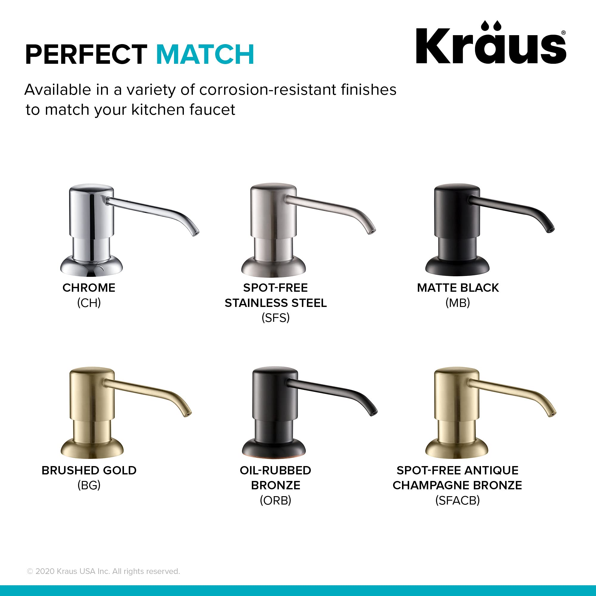 Kraus Kitchen Soap Dispenser Boden™ in Stainless Steel