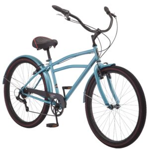 Schwinn Costin Cruiser Bike, for Men and Women, 7-Speed, 27.5-Inch Wheels, Suggested Rider Height 64-74-Inches Tall, Blue