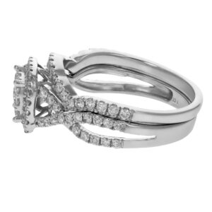 Vir Jewels 1 cttw Diamond Wedding Engagement Ring Set 14K White Gold Composite Bridal Size 7