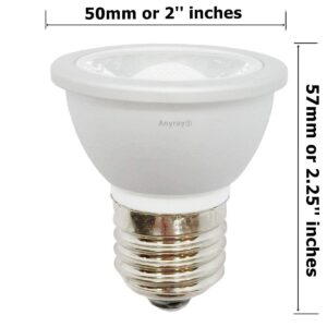 3-LED 5W Light Bulbs HR16 120V E27 MR-16 JDR C Hood Lamp Short Neck E26 2700K (Warm White)