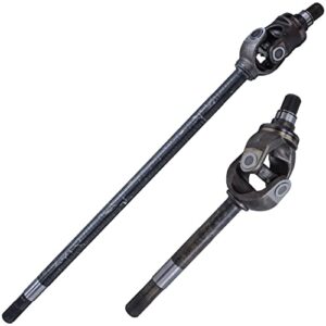 detroit axle - front 2pc u-joint cv axles for 2005-2014 ford f-250 f-350 super duty, 2 u-joint cv axles assembly 2006 2007 2008 2009 2010 2011 2012 2013 replacement