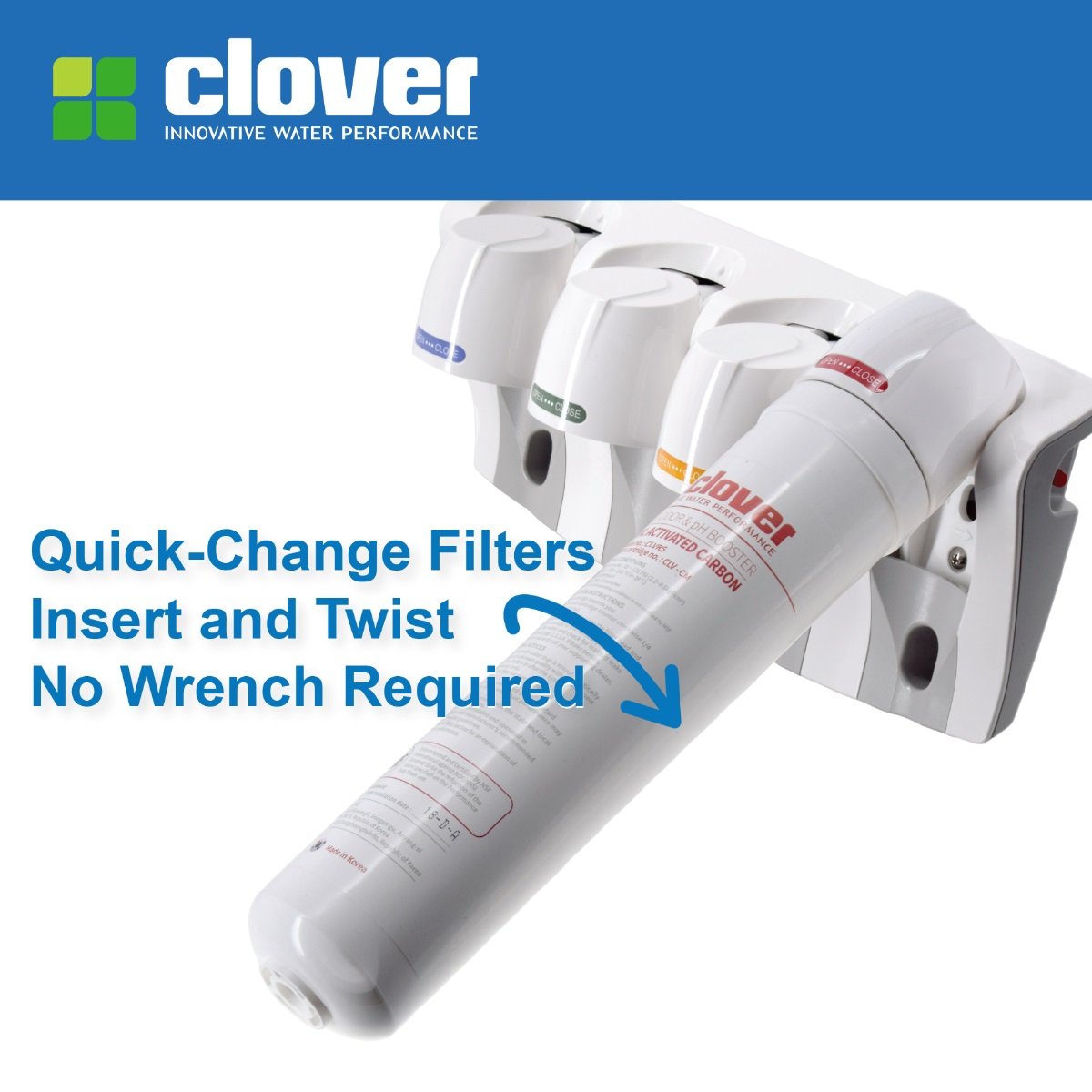 Aquverse Clover Carbon and Mineral Replacement Filter for Under-Sink RO System