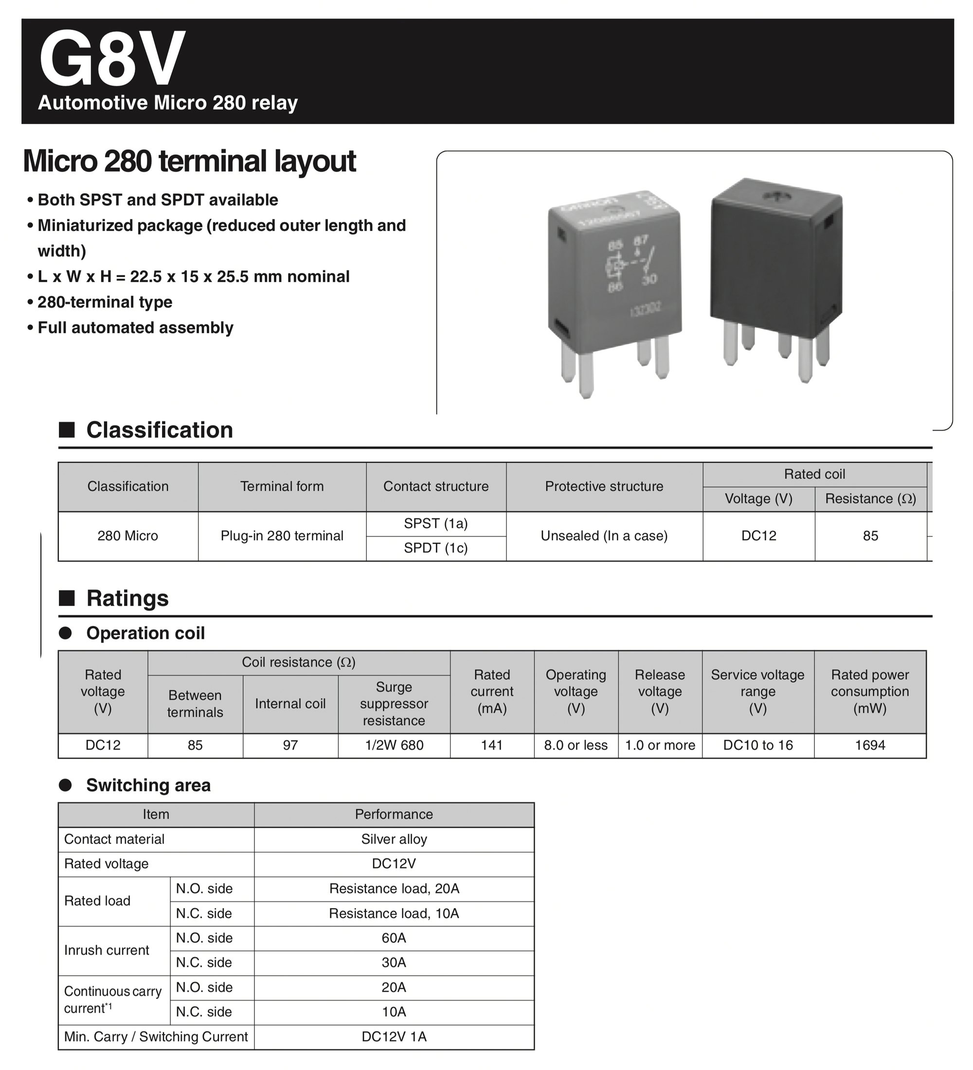 Omron GM 5 pin Black 12077866 Replacement for Relay 5810-0202, 7866 (Pack of 3)