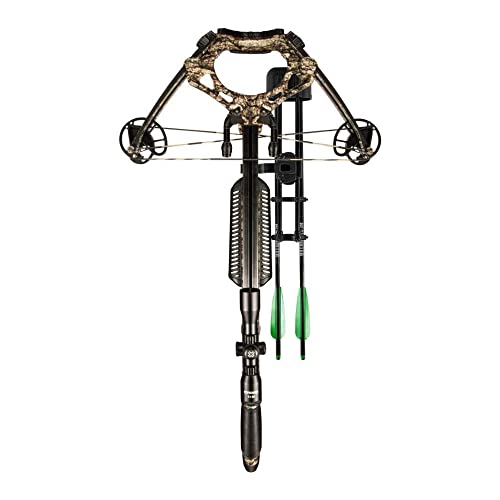 Barnett Whitetail Pro STR Crossbow, with 4x32mm Illuminated Scope, 2 Arrows, Lightweight Quiver, without Crank Device