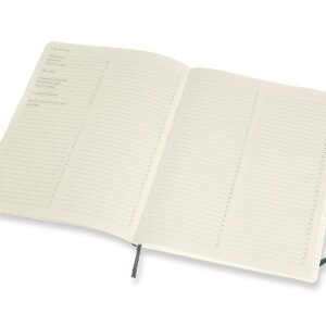 Moleskine PRO Notebook, Soft Cover, XL (7.5" x 9.5") Professional Project Planning, Forest Green, 192 Pages