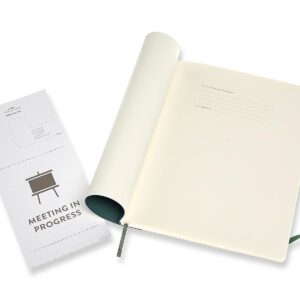 Moleskine PRO Notebook, Soft Cover, XL (7.5" x 9.5") Professional Project Planning, Forest Green, 192 Pages