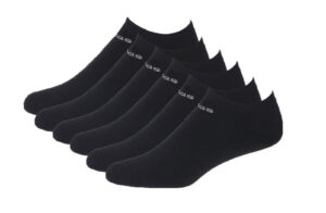 adidas women's superlite no show socks (pack of 6) (5-10, solid black)