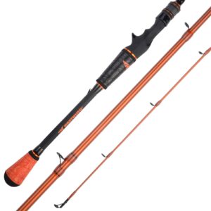 kastking speed demon pro bass fishing rods, cast-sq bill crankinft -6ft 8in m power-moderate