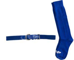 rawlings belt & socks combo | baseball / fastpitch softball | royal blue | large