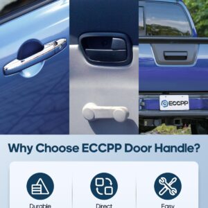 ECCPP Door Handle Exterior Outside Outer Front Driver Passenger Side for 2001-2011 for Ford Ranger