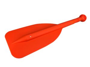 pactrade marine boat kayak raft mini telescopic 21'' - 42'' paddle orange blade round grip no direction limit