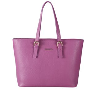 Banuce Leather Purses and Handbags for Women Large Capacity Shoulder Bag Ladies Office Work Bag Purple