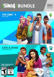 the sims 4 - plus cats & dogs bundle - origin pc [online game code]