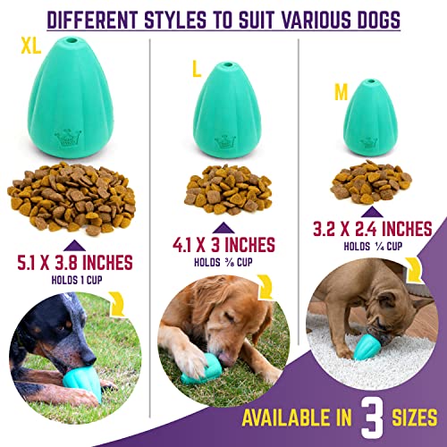 Chew King Premium Treat Dog Toy, XL, Extremely Durable Natural Rubber Toy, Pack of 2, All Breed Sizes