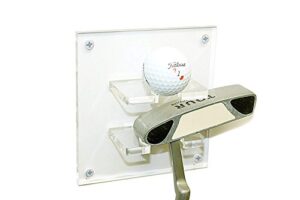 better display cases clear acrylic golf ball and putter combo wall mount bracket (sp226-a/a054a)