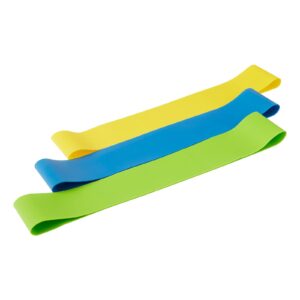 Beachbody Resistance Bands for Booty and Thigh workouts, Unisex Strength Workout Exercise Loops for Women & Men, Light, Medium & Heavy Resistance Levels, 9 Inch, 3 Pack