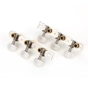 VGEBY 6Pcs Guitar Pegs, 3R 3L Machine Heads String Tuning Key Pegs Metal Tuners for Classic Guitar Classical Guitar Tuners Classical Guitar Tuning Machines Classical Guitar Tuning