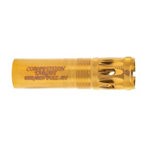 carlsons choke tubes 12 gauge compatible for beretta benelli mobil [ full | 0.695 diameter ] stainless steel | gold competition target ported sporting clays choke tube | made in usa