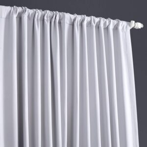 HPD Half Price Drapes Extra Wide Room Darkening Curtains for Bedroom & Living Room 100 X 108 (1 Panel), BOCH-144105-108-DW, Fog Grey