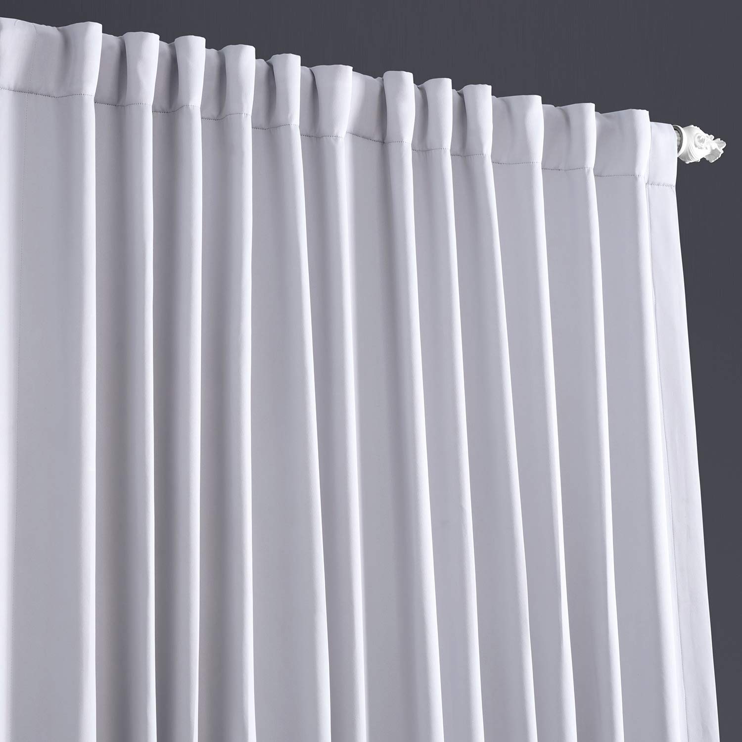 HPD Half Price Drapes Extra Wide Room Darkening Curtains for Bedroom & Living Room 100 X 108 (1 Panel), BOCH-144105-108-DW, Fog Grey