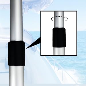 Pactrade Marine Boat Cover Support Poles Adjustable - 34-Inch to 60-Inch (Single) | Aluminum Adjustable Boat Cover Poles for Jon Boat, Pontoon, Bimini Top, Tarp