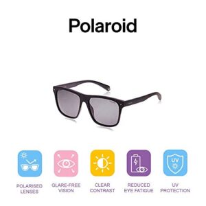 Polaroid Sunglasses Men's PLD6041/S Rectangular Sunglasses, Matte Havana , 56mm US