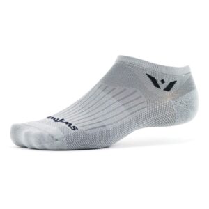 swiftwick aspire zero sock: pewter md