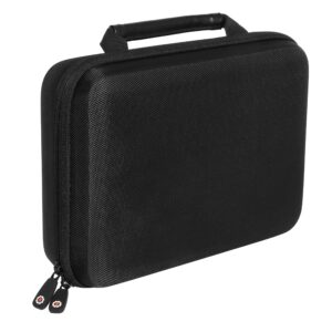 Professional Portable Recorder Case with DIY foam inlay for ZOOM H1, H2N, H5, H4N, H6, F8, Q8 Handy Music Recorders, Charger, Mic Tripod Adapter and Accessories (Polyester Black)