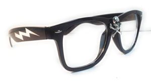 wild thing rick vaughn skull glasses (clear lens)