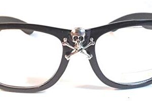 Wild Thing Rick Vaughn Skull Glasses (Clear Lens)