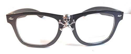 Wild Thing Rick Vaughn Skull Glasses (Clear Lens)