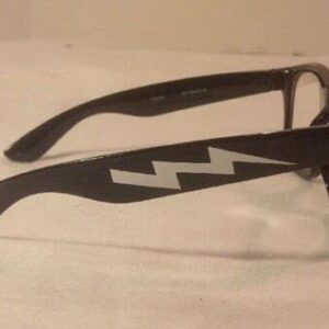 Wild Thing Rick Vaughn Skull Glasses (Clear Lens)