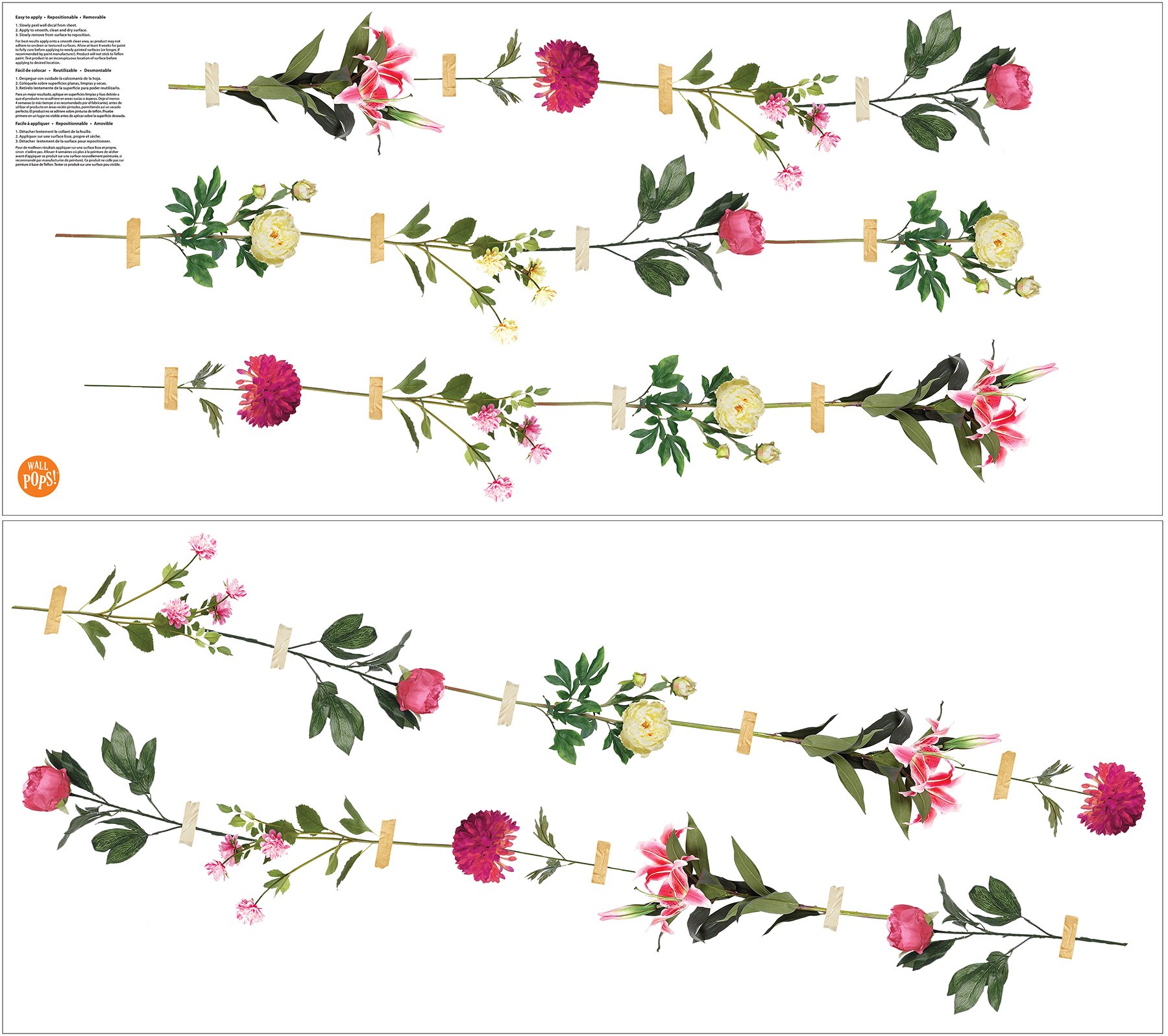 WallPops DWPK2767: Wallflower Wall Art Kit