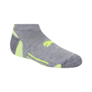 PUMA Kids' Regular 6 Pack Low Cut Socks, Gray, 9-11