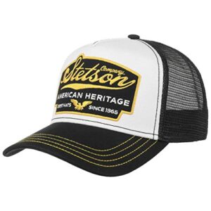 stetson american heritage trucker cap men black one size